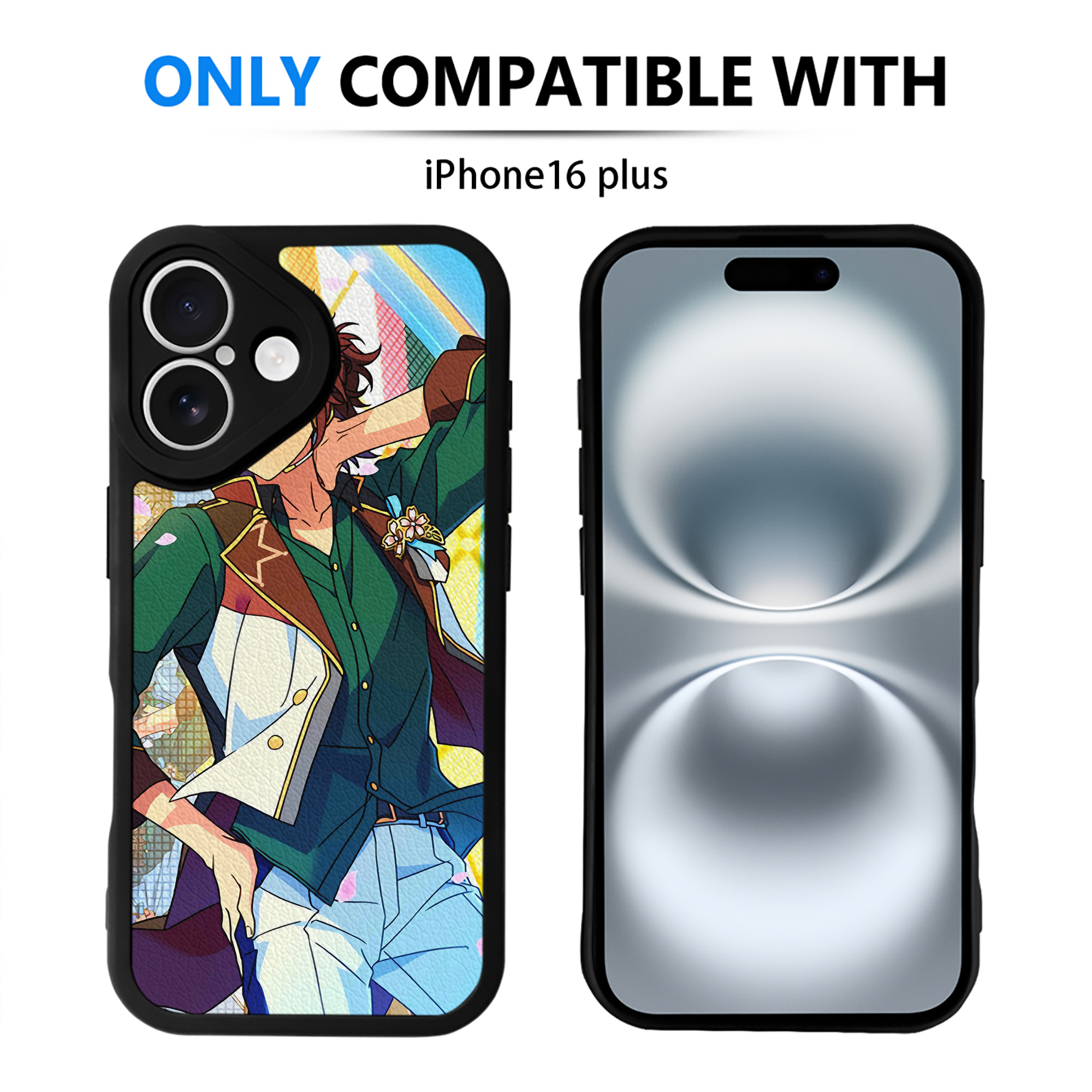（画像用） あんさんぶるスターズ! Ensemble Stars 【iPhone 16シリーズ対応】シリコンスマホケース（レザー調） 材質：シリコン